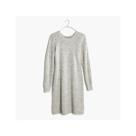 EUC Madewell Button-Back Sweater-Tunic Dress in Donegal Grey - Picture 11 of 11